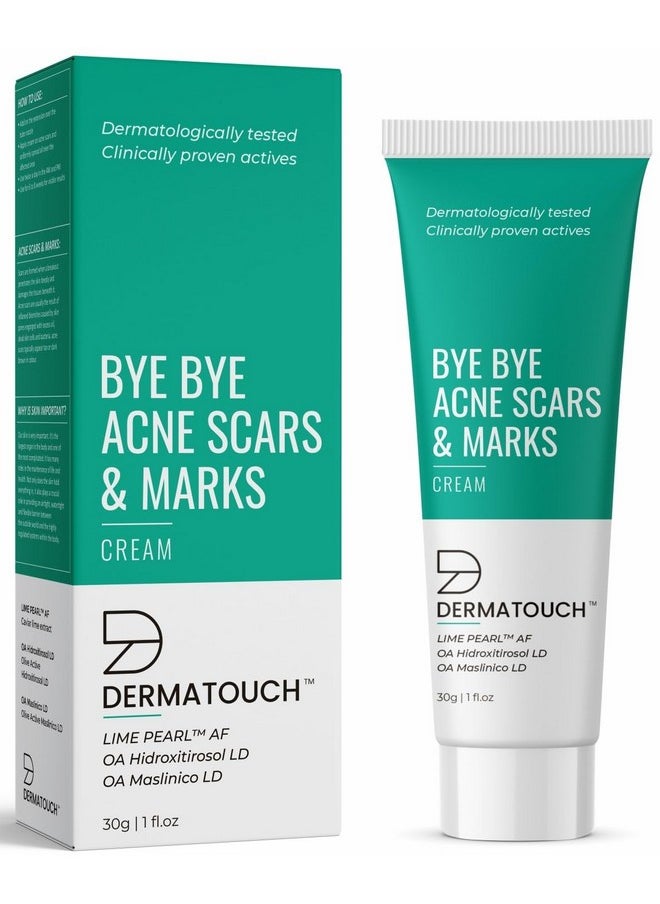 DERMATOUCH Bye Bye Acne Scars & Marks Cream || Acne Scars Corrector || Formulated Specially To Address Scars & Marks || Suitable For All Skin Types - 30G  - Image 1