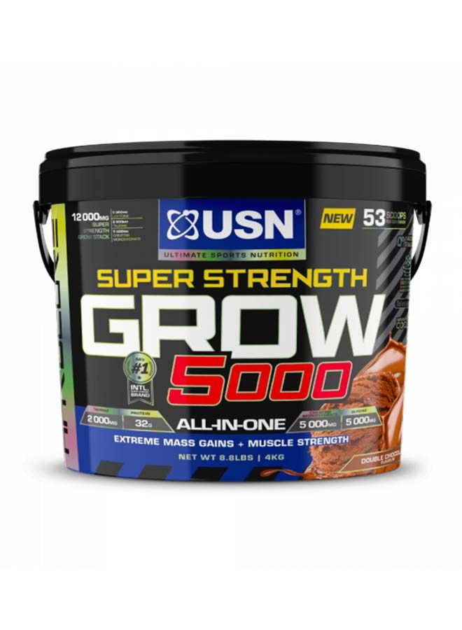 USN Super Strength Grow 5000 Double Chocolate 4 كجم لزيادة الكتلة - Image 1