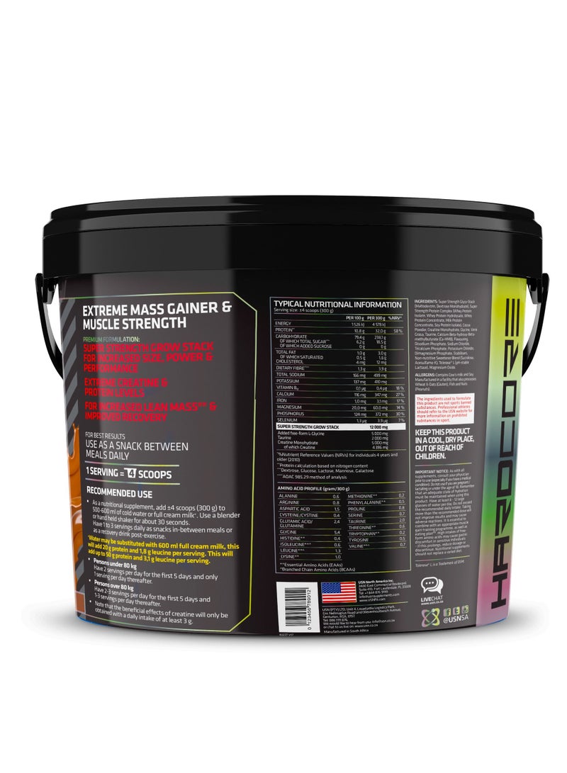 USN Super Strength Grow 5000 Double Chocolate 4 كجم لزيادة الكتلة - Image 2