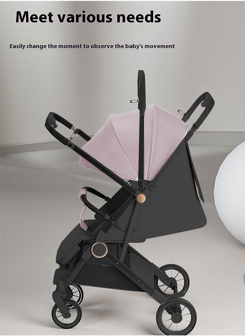 MaBaby - Baby Stroller, Can Sit And Lie,Three Point Safety Belt Lightweight Stroller For Travel, With Handle And Pocket - Image 1
