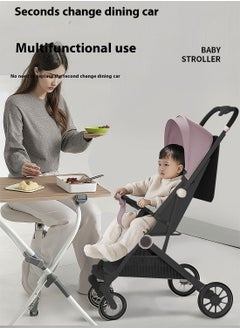 MaBaby Baby Stroller, Can Sit And Lie,Three Point Safety Belt Lightweight Stroller For Travel, With Handle And Pocket  - Image 5