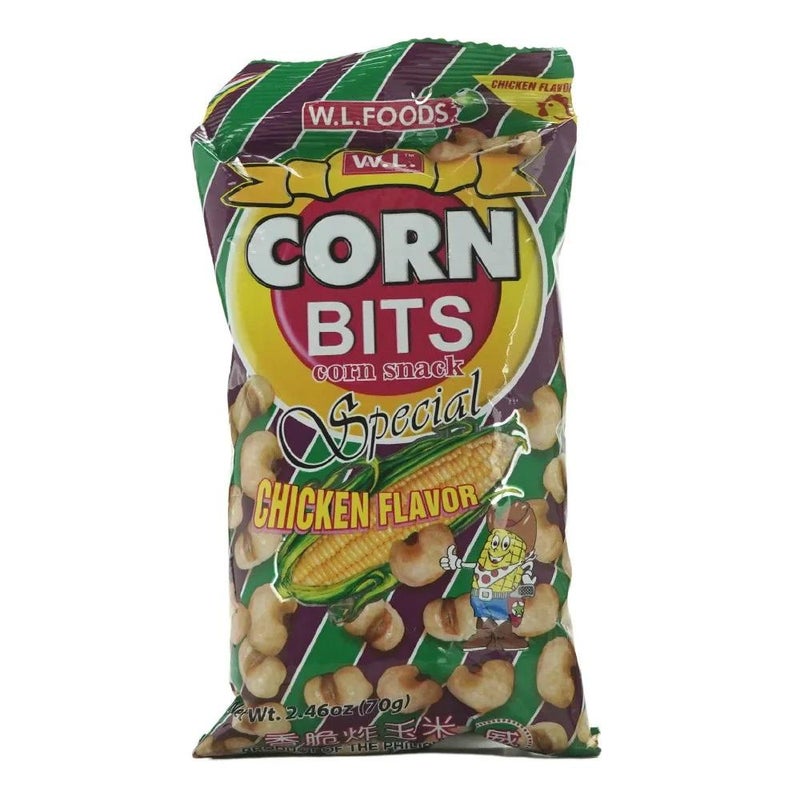 Corn Bits, Corn Snacks with Chicken Flavour- 70gms - Image 1