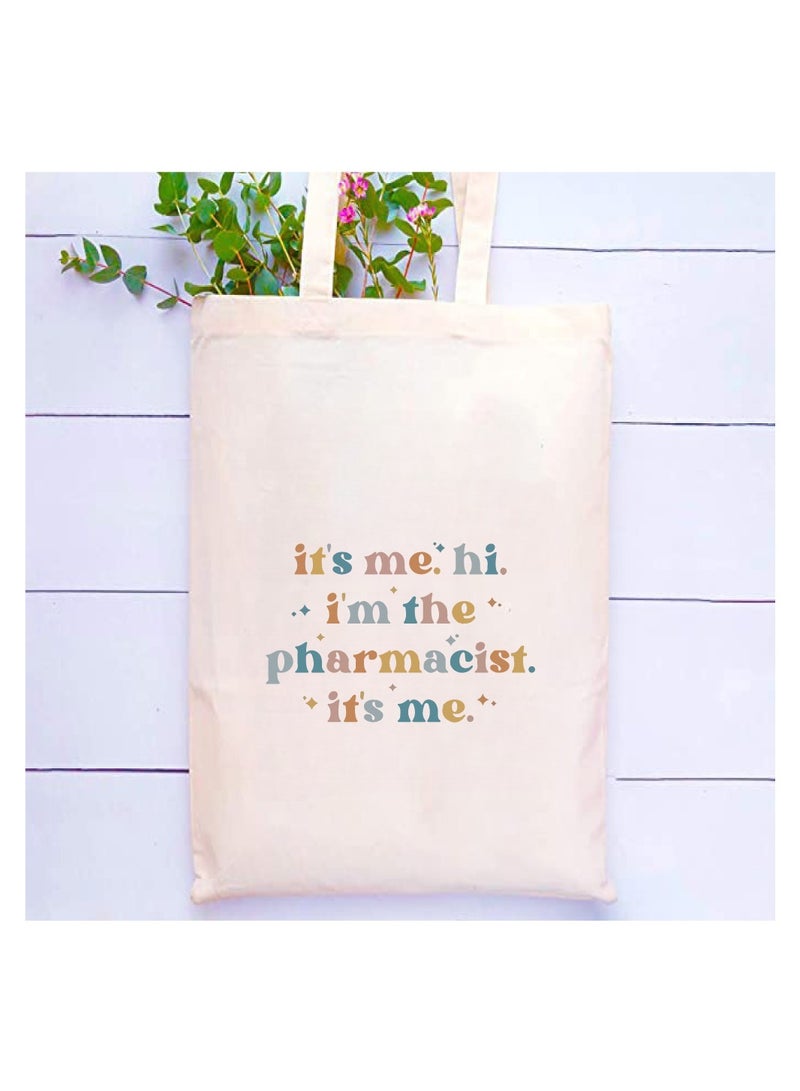 PRINTSHOP4ME Pharmacist Day Appreciation Canvas Tote Bag - Celebrating the Pharmacists Day - Shopping and Party Bag for Pharmacist Students - Teachers - Image 2