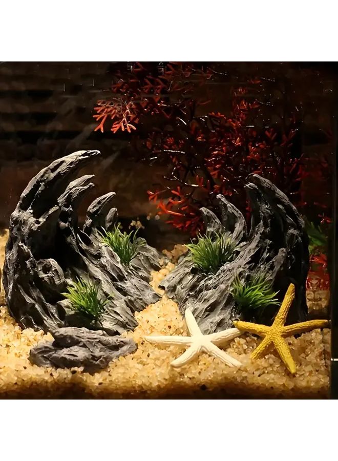 Aquarium Ornament Set Realistic Canyon Landscape Durable ABS Resin Decoration - Image 4