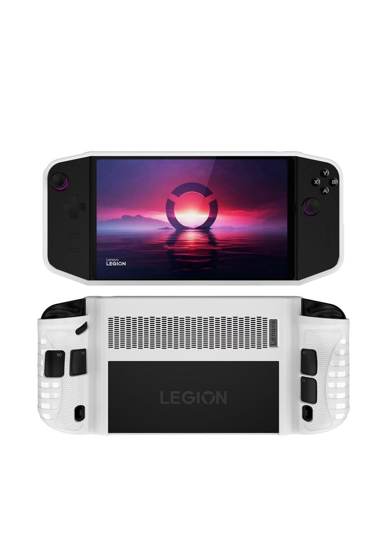 TPU Silicone Case for Lenovo Legion GO Game Console Drop-proof Shockproof Protective Cover Game Accessories (White)  - Image 2