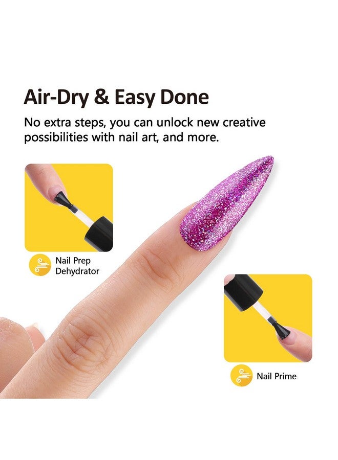 BURANO Natural Nail Gel Prep Dehydrator for Acrylic Nails and Gel Polish, Long Lasting Acrylic Acid Free Nail Prep Natural Dehydrate Bond Gel Nails Set 0.5 oz 15ML 1 Bottles - Image 4