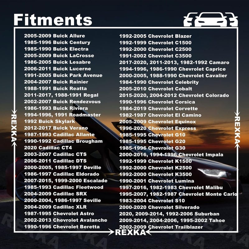 Rexka 50 pcs Nylon License Plate Nuts - Image 3