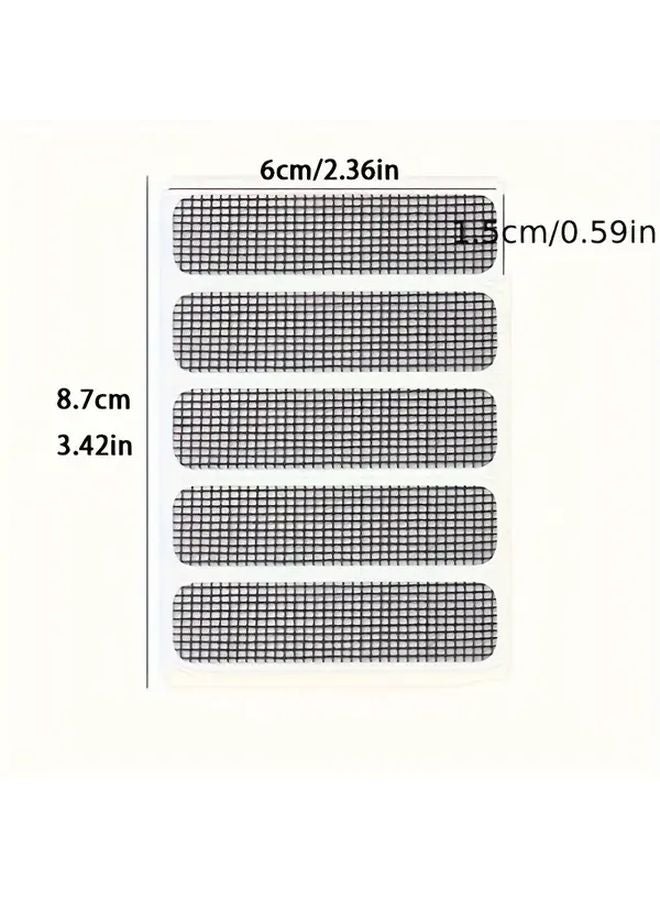 Gray 35Pcs Invisible Mosquito Guard Mesh Window Repair Tape Patch Holes - Image 5