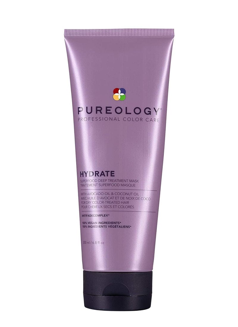 PUREOLOGY Pureology Hydrate Superfood Treatment Hair Mask | For Dry, Color Treated Hair | Silicone-Free | Vegan  - Image 1