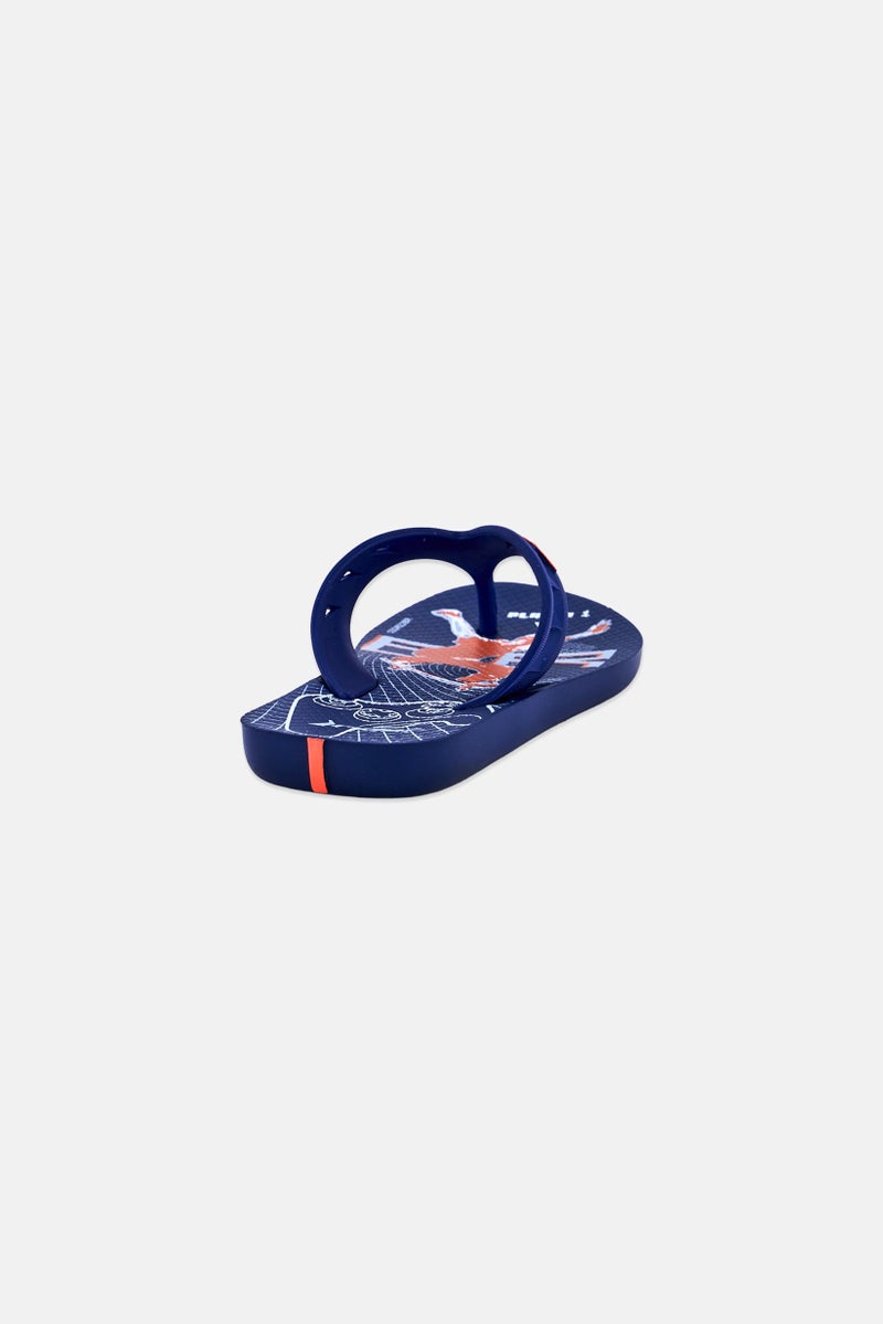 RIDER Kids Boy Street Joy Dedo Slip On Slippers, Navy - Image 2