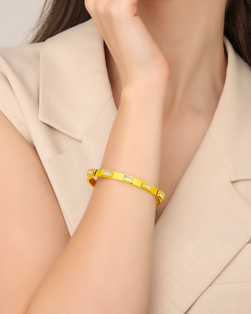 TAAHIRA 18K Gold Plated Women’s Bracelet – Waterproof, Anti-Tarnish, Everyday Wear - Image 1