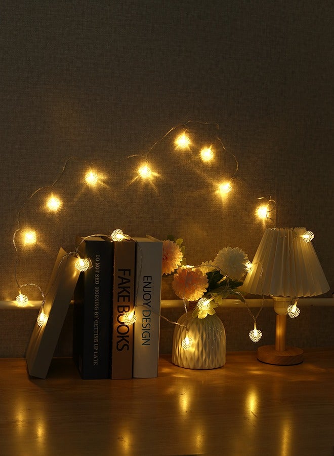 LAWAZIM Generic Plastic String 20 Lamps 16cm |String Lights,Indoor String Lights for Bedroom,Classroom,Outdoor String Lights for Patio,Garden,Party,Wedding - Image 1