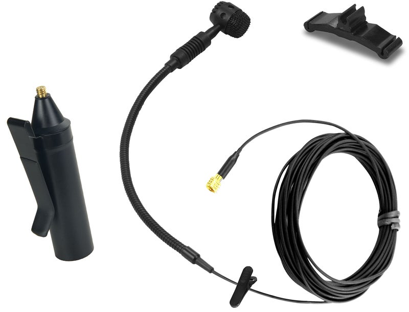HEIMU Clip On Instrument Condenser Microphone + Universal Clip (for Cello) - Image 1