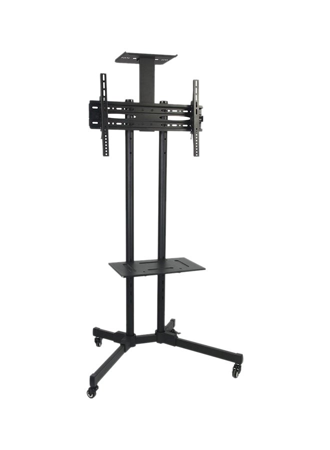 Adjustable Floor Stand TV Mount Black