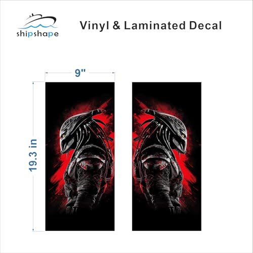 Shipshape Stylish Matte Gray Car Door Pillar Sticker(49.022CM X 22.86CM) - Image 3