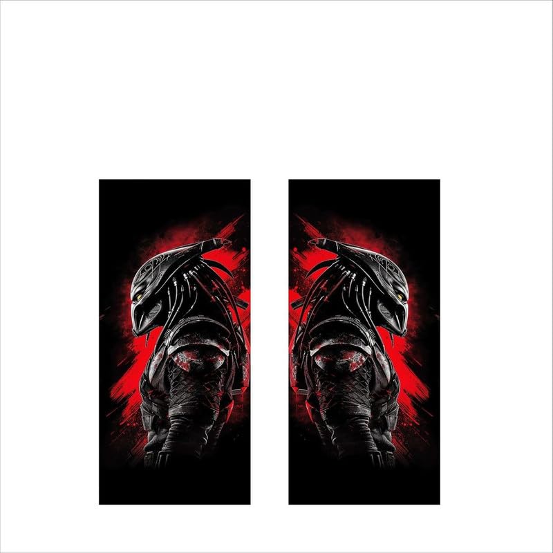 Shipshape Stylish Matte Gray Car Door Pillar Sticker(49.022CM X 22.86CM) - Image 1