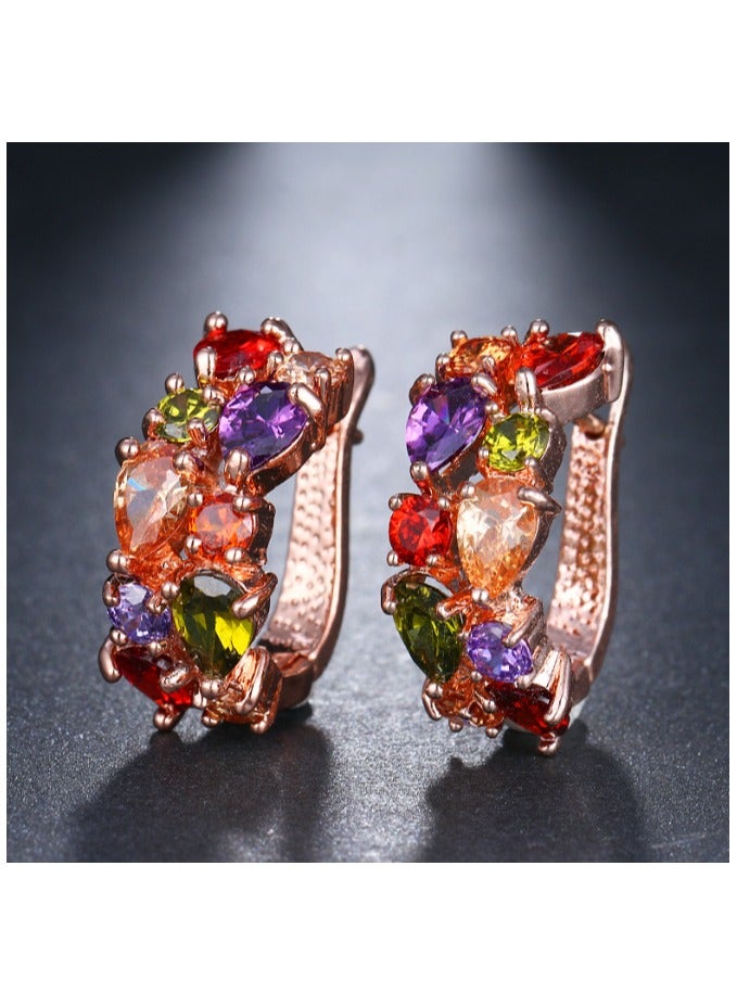 Rose Gold Hoop Earring - Image 1