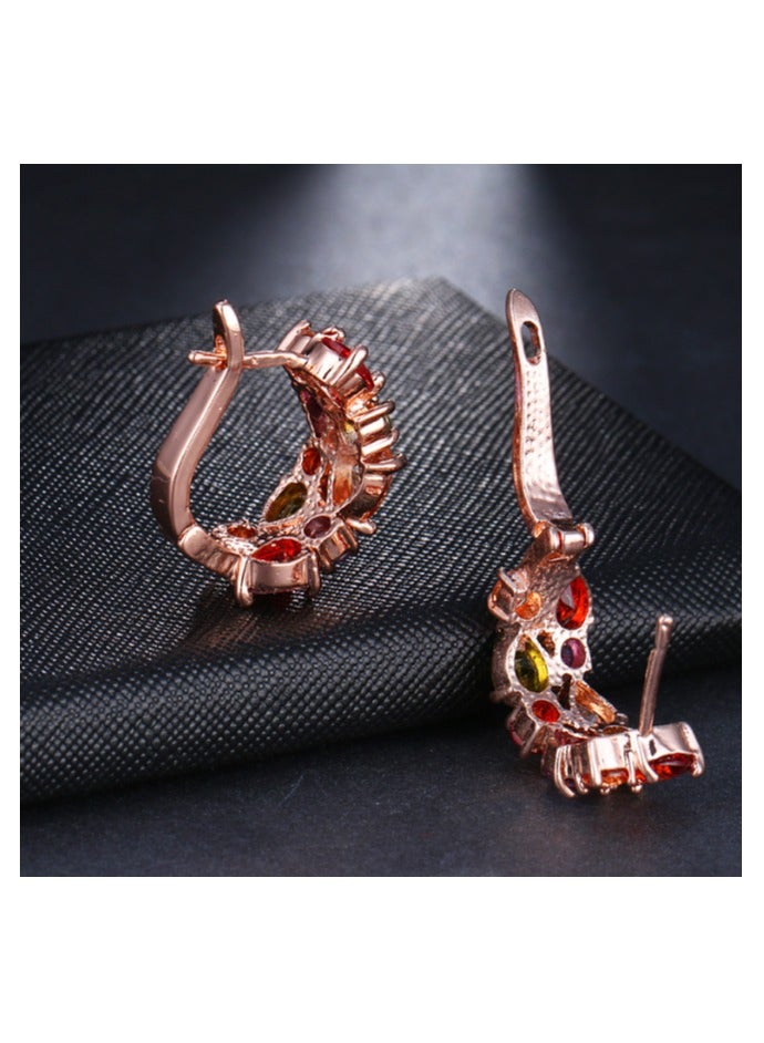 Rose Gold Hoop Earring - Image 2