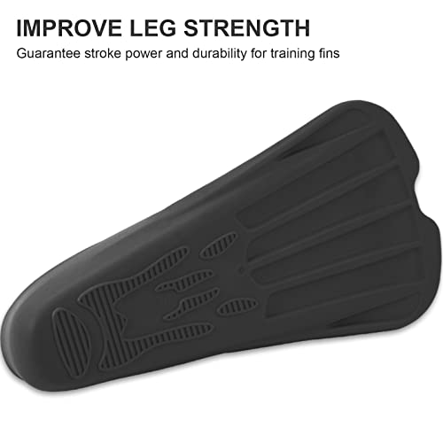 Happyouth Swim Fins, Happyouth Swim Training Fins Short Fins Silicone Swim Flippers Swimming Fins with Mesh Bag for Lap Swimming Kids Adult Men Women - Image 3