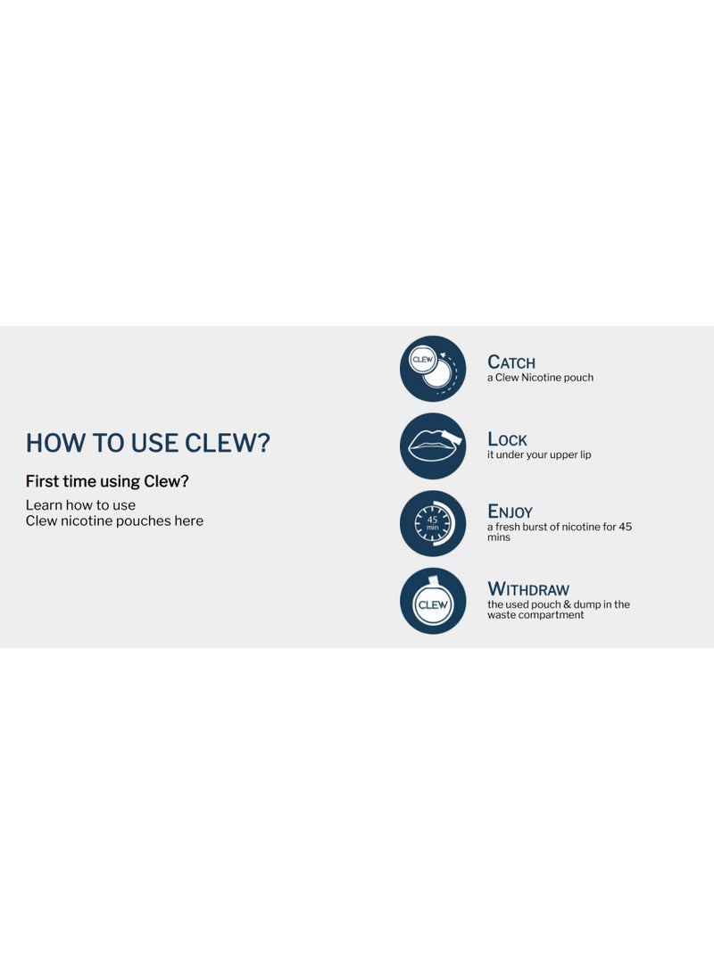 CLEW 5MG 20 POUCHES MENTHOL - Image 2