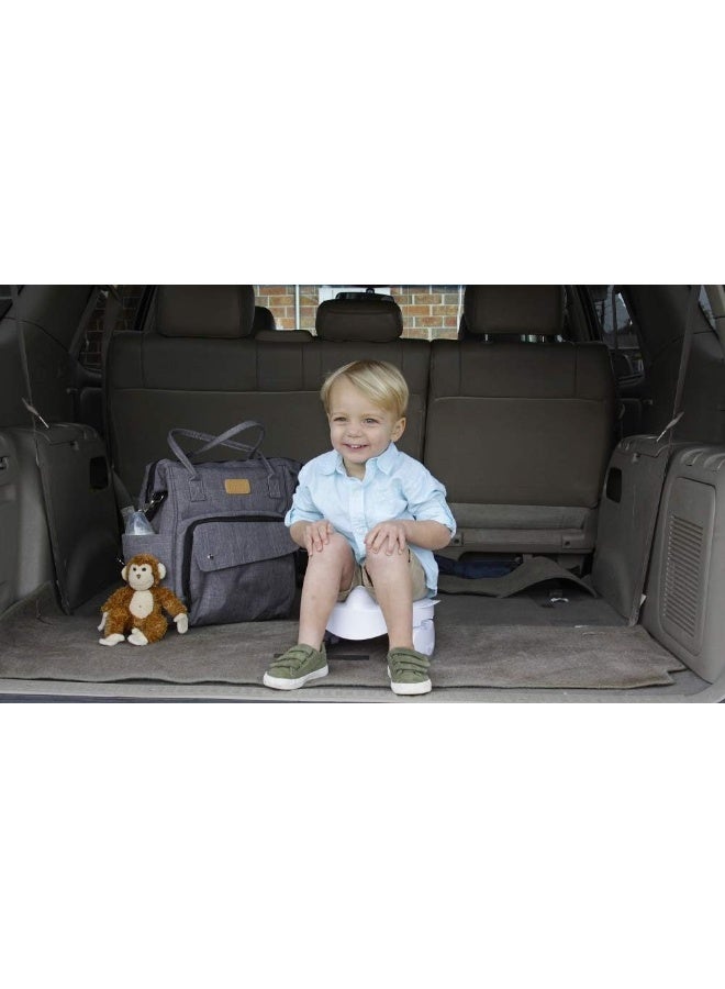 Kalencom مجموعة كالنكم بوتيت بريميوم 2 في 1 الكاملة للمرحاض - مرحاض للسفر، مرحاض منزلي مع 3 بطانات قابلة للتخلص فائقة الامتصاص مع حبر سحري يتلاشى - Image 2