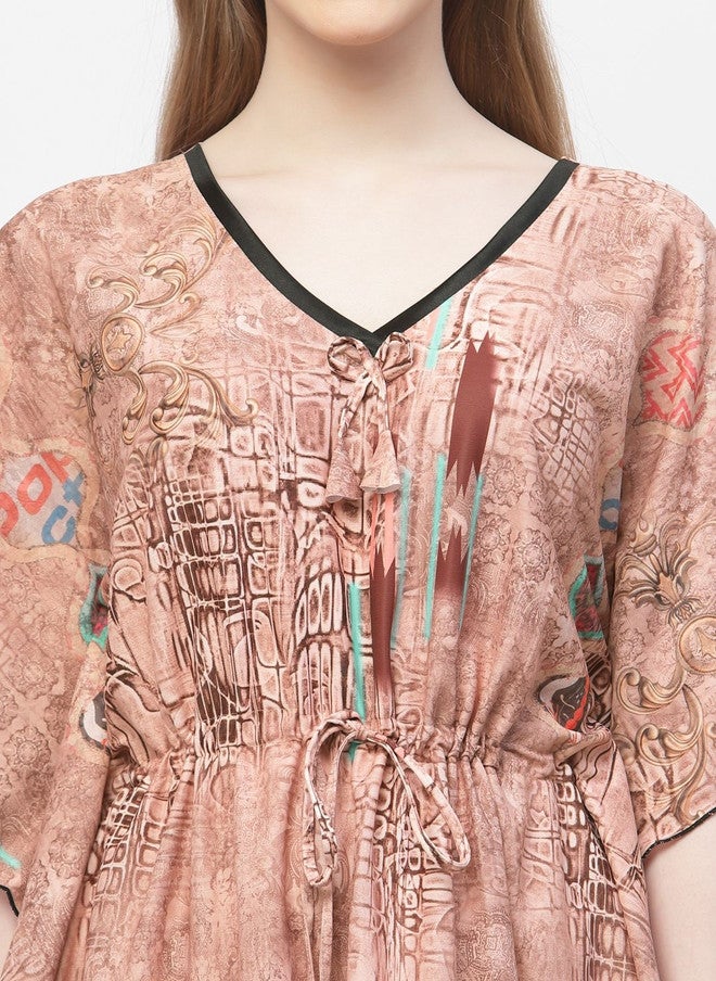 Arrabi فستان نوم ماكسي مطبوع من عرابي - Image 5