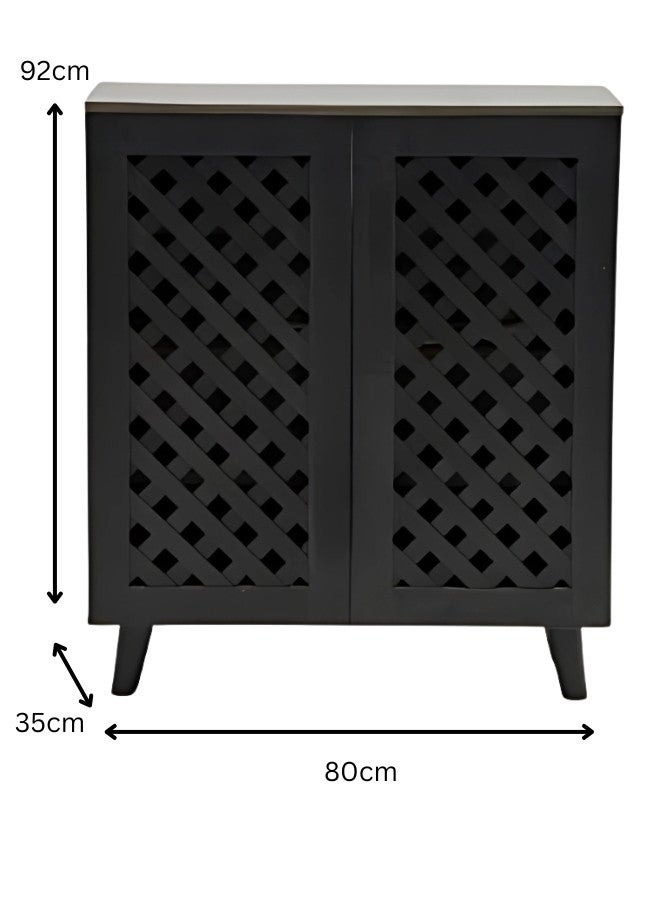 ALWASIT HOME Modern Wooden Shoe Cabinet, Shoes Rack With Storage, Shelf Cabinet - Image 2