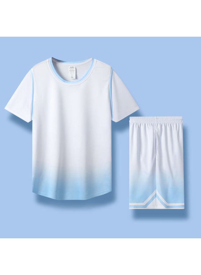 Basketball Uniform Jersey Female College Students Children Gradient Breathable Compeion Training Team Uniform Suit Diy Watermark
