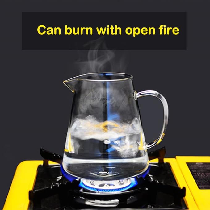 Q+A Glass Teapot Heat Resistant Glass Tea Pot With Removable Stainless Steel Strainer Borosilicate Glass Kettle Stovetop Safe For Office Home Clear750Ml - Image 4