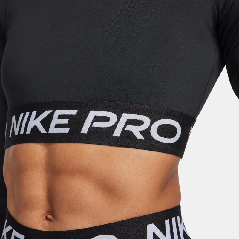Nike Black Women's Pro Dri-FIT Crop Top for Women | Best Price UAE