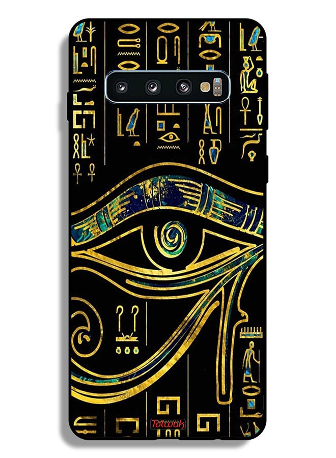 Tolwak Samsung Galaxy S10 Plus Protective Case Cover Eye Artwork - Image 2
