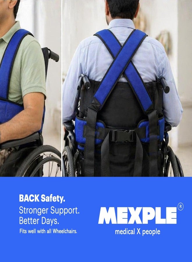 MEXPLE Adjustable Wheelchair Safety Waist Belt for Elderly Patients | Full Size Seat Strap | Secure Support Strap for Chair Mobility Aid | Durable & Easy Install - Image 5