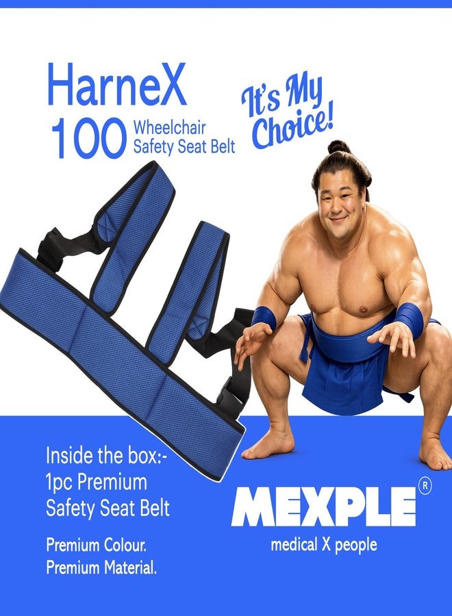 MEXPLE Adjustable Wheelchair Safety Waist Belt for Elderly Patients | Full Size Seat Strap | Secure Support Strap for Chair Mobility Aid | Durable & Easy Install - Image 2