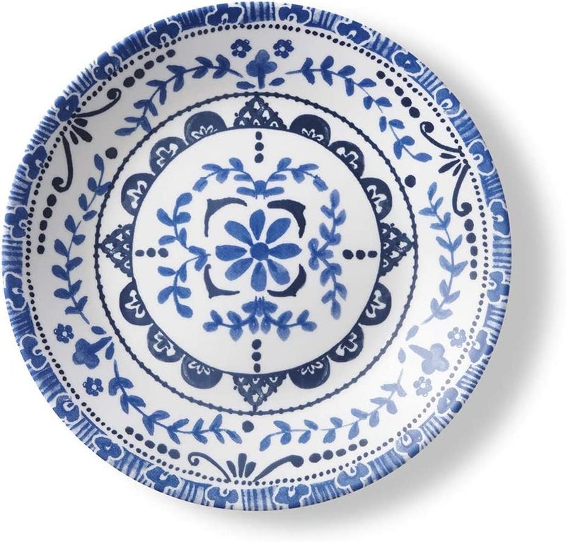 Corelle طقم أطباق مقبلات كوريل فيتريل 6 قطع، زجاج ثلاثي الطبقات ومقاوم للتشقق، أطباق دائرية خفيفة الوزن 6-3/4 بوصة، بورتوفينو - Image 2