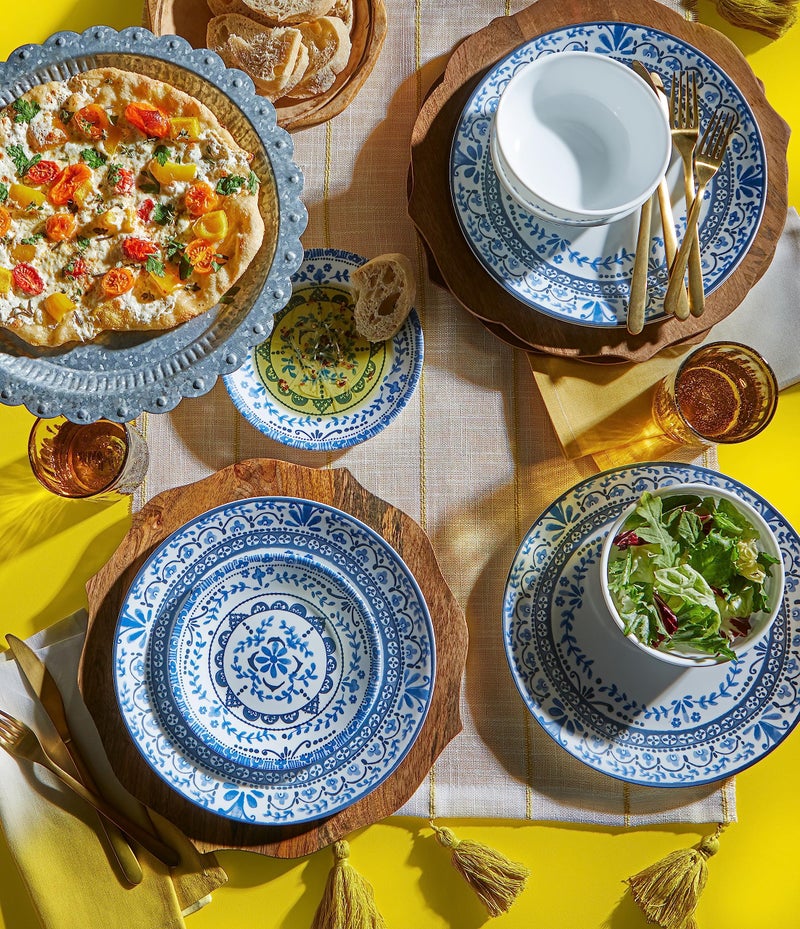 Corelle طقم أطباق مقبلات كوريل فيتريل 6 قطع، زجاج ثلاثي الطبقات ومقاوم للتشقق، أطباق دائرية خفيفة الوزن 6-3/4 بوصة، بورتوفينو - Image 5