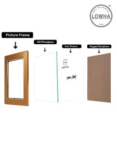 LOWHA Tabletop Photo Frame Horizontal and Vertical Formats for Wall with stand  - Image 2