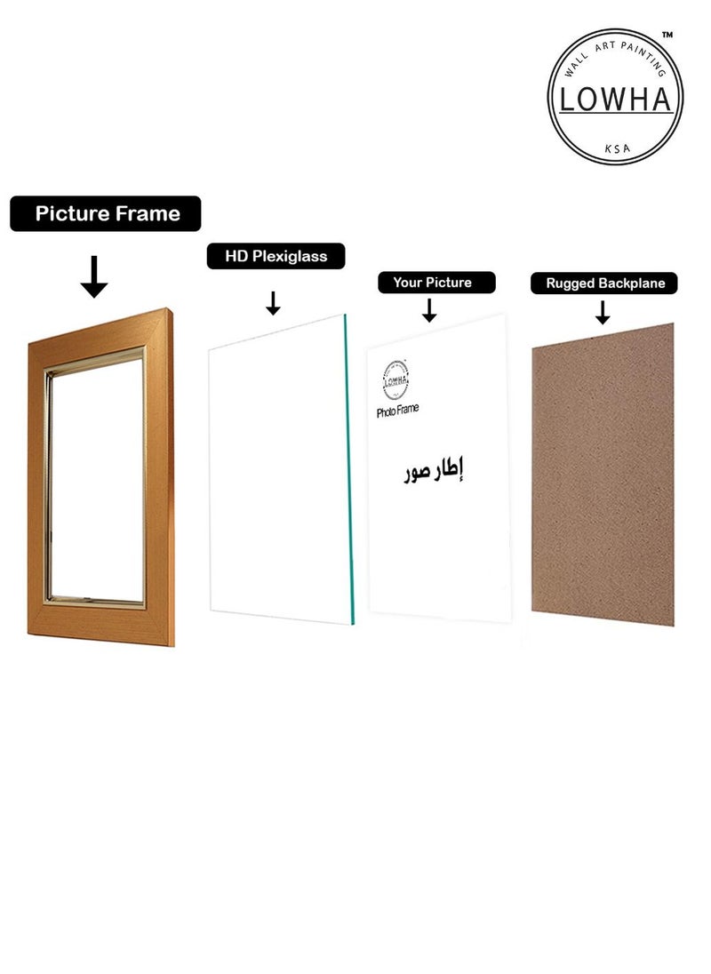 LOWHA - Tabletop Photo Frame Horizontal and Vertical Formats for Wall with stand - Image 1
