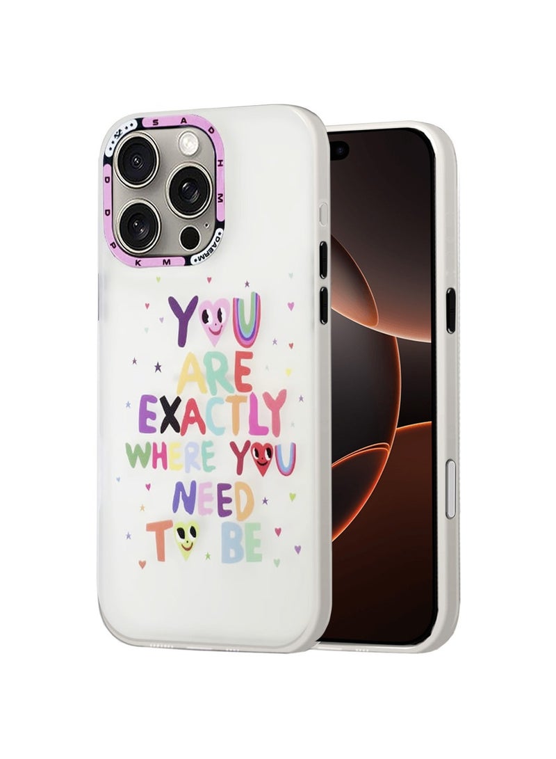 Techie غطاء خلفي ملون جمالي بشعار مع واقي عدسة كاميرا مرتفع لآبل آيفون 16 برو ماكس - Image 1