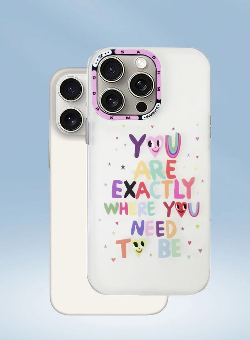 Techie غطاء خلفي ملون جمالي بشعار مع واقي عدسة كاميرا مرتفع لآبل آيفون 16 برو ماكس - Image 2