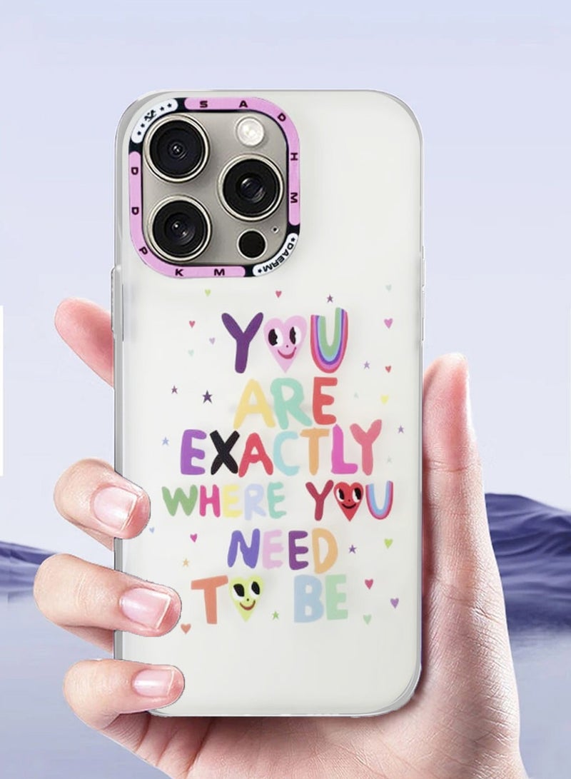 Techie غطاء خلفي ملون جمالي بشعار مع واقي عدسة كاميرا مرتفع لآبل آيفون 16 برو ماكس - Image 3