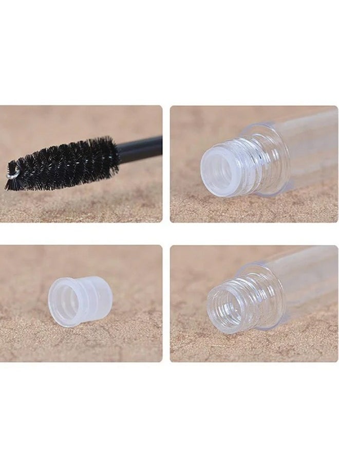 3-Piece 10 ml Empty Mascara Tube with Eyelash Wand, Eyelash Cream Container Bottle for Travel Outgoing