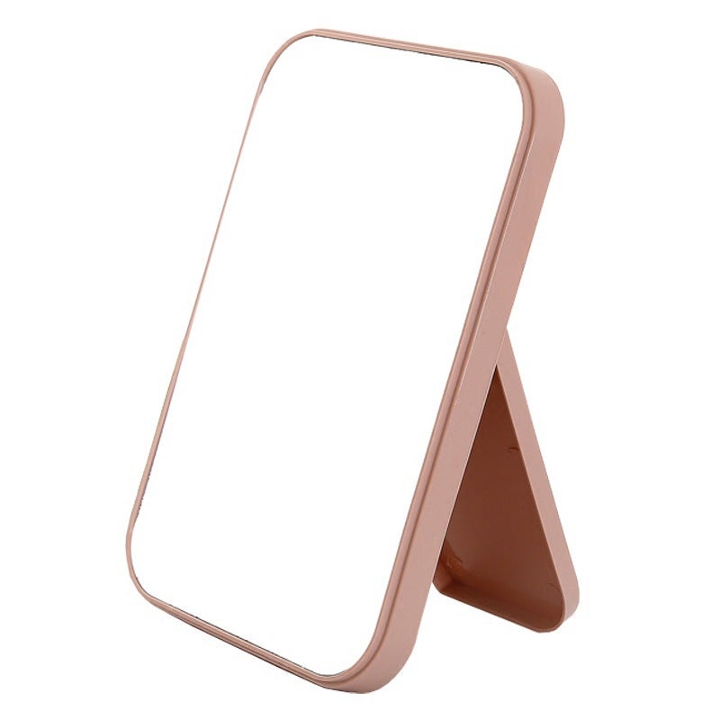 Hd Folding Makeup Mirror Portable Desktop Dressing Mirror Square Dormitory Students Desktop Small Mirror - Image 5