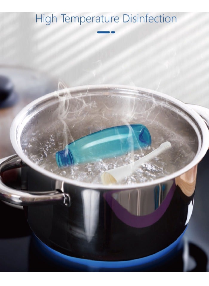 ووتر بالس بخاخ بيديه محمول للسفر للمرحاض، تنظيف/تهدئة العناية الشخصية بعد الولادة/رعاية الطفل، مع زجاجة بيديه محمولة، سعة 450 مل - Image 4