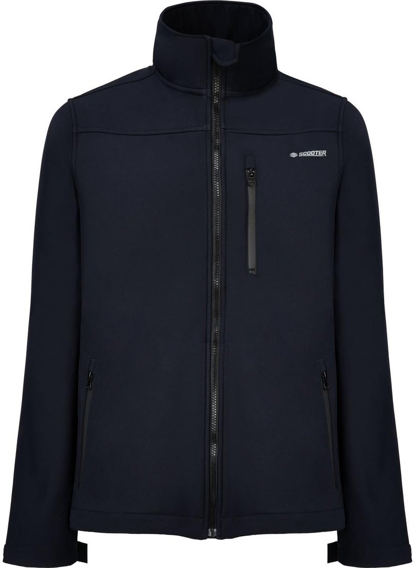 Scooter  Softshell Collared Coat Navy Blue Men's Coat M1802TL  - Image 1