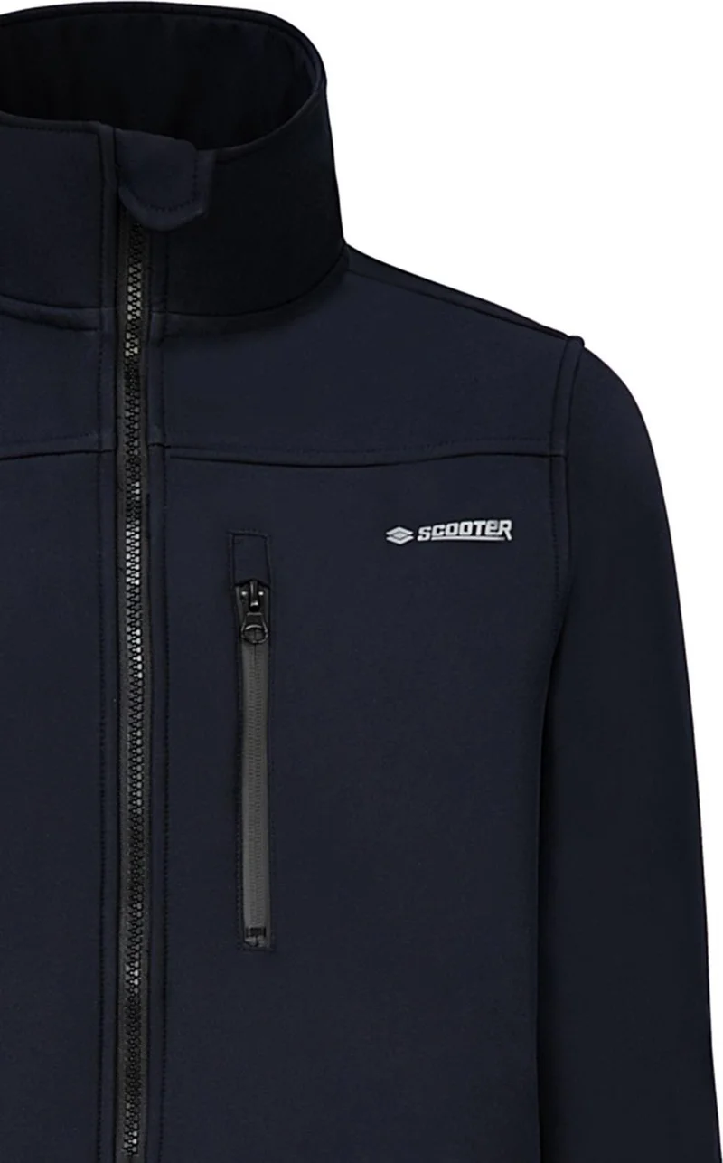 سكوتر Softshell Collared Coat Navy Blue Men's Coat M1802TL