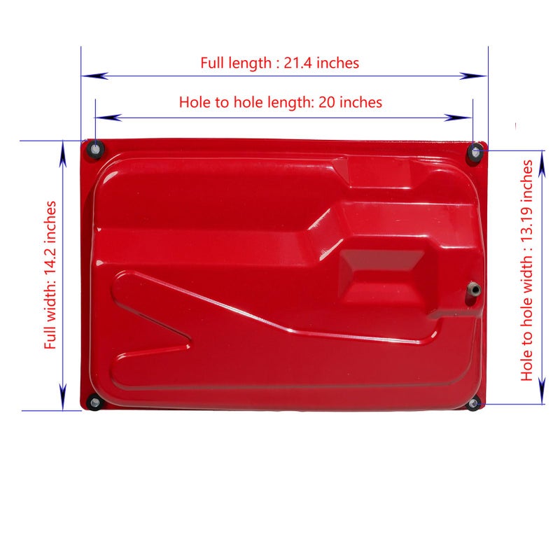 JJing Universal 5 Gallon Generator Gas Fuel Tank Compatible with Honda EC2500 Predator Champion ETQ Duromax Wen Power Homelite Husky and More 3200 3250 3500 3600 3750 4000 4375 4750 Generators - Image 2