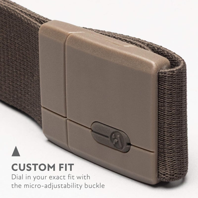 Arcade Belts Adventure Mag Aero Unisex Belt: Heavy Duty Stretch, Metal Free Buckle, Medium Brown - Image 3