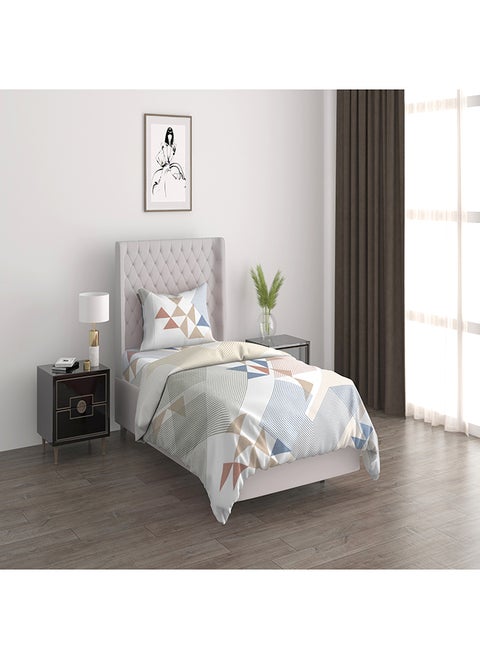 Playful blocks 2pc comforter twin green 150*220 cm