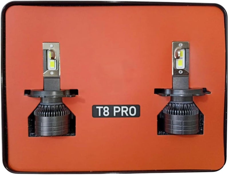 T8 PRO LED Car Headlight Bulbs, 65W 65000 Lumen, 12V-36V, Built-in Cooling Fan, Aluminium Body (9012/HIR2) - Image 2