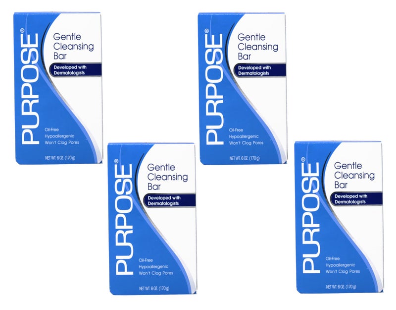 Purpose Gentle Cleansing Bar, Oil Free - 6 oz, Pack of 4 - Image 1